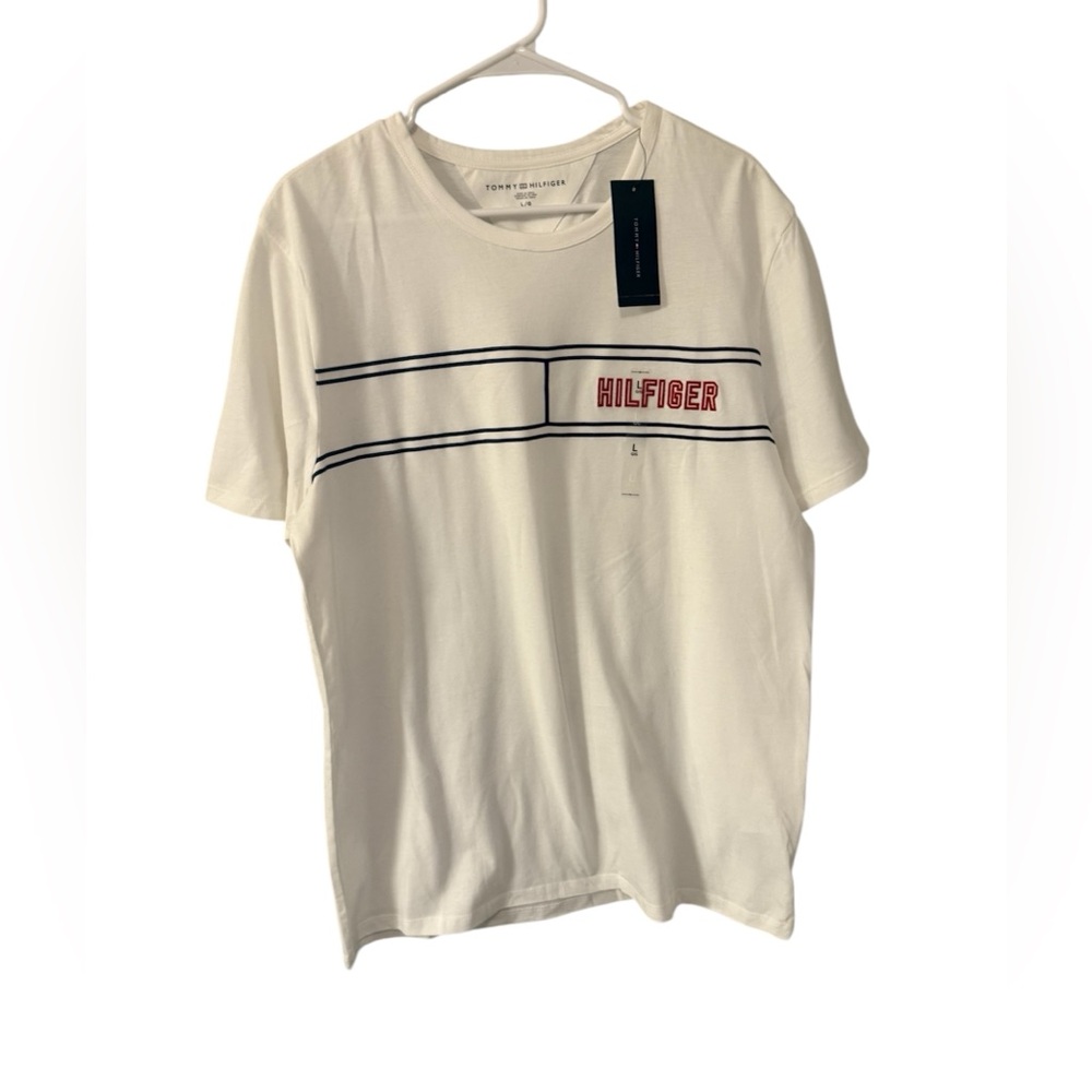 Tommy Hilfiger long sleeve shirt size L white color